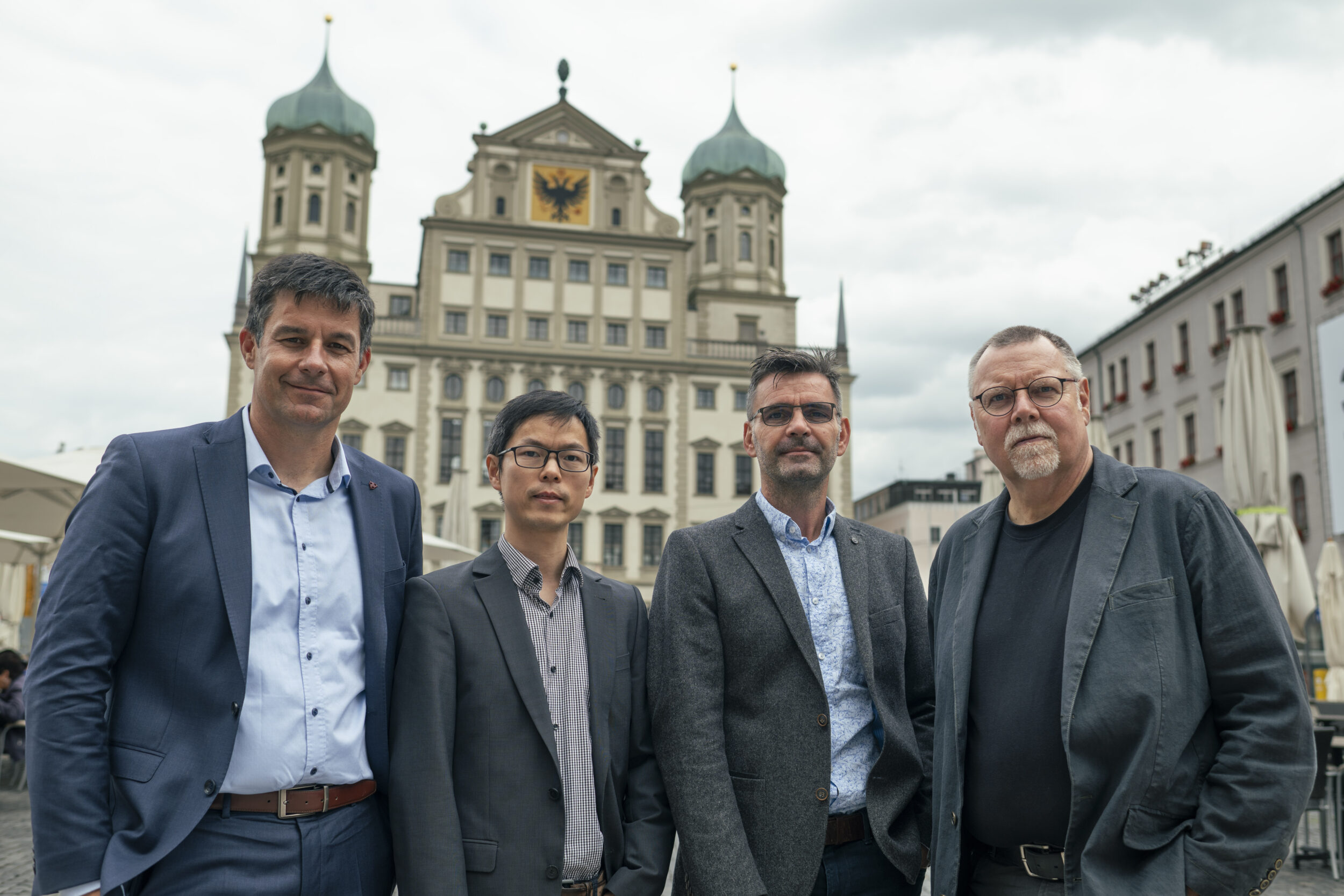 v.l.n.r.: Peter Lenz, Guo Zhao, Alexander Bschorr, Markus Bernhard