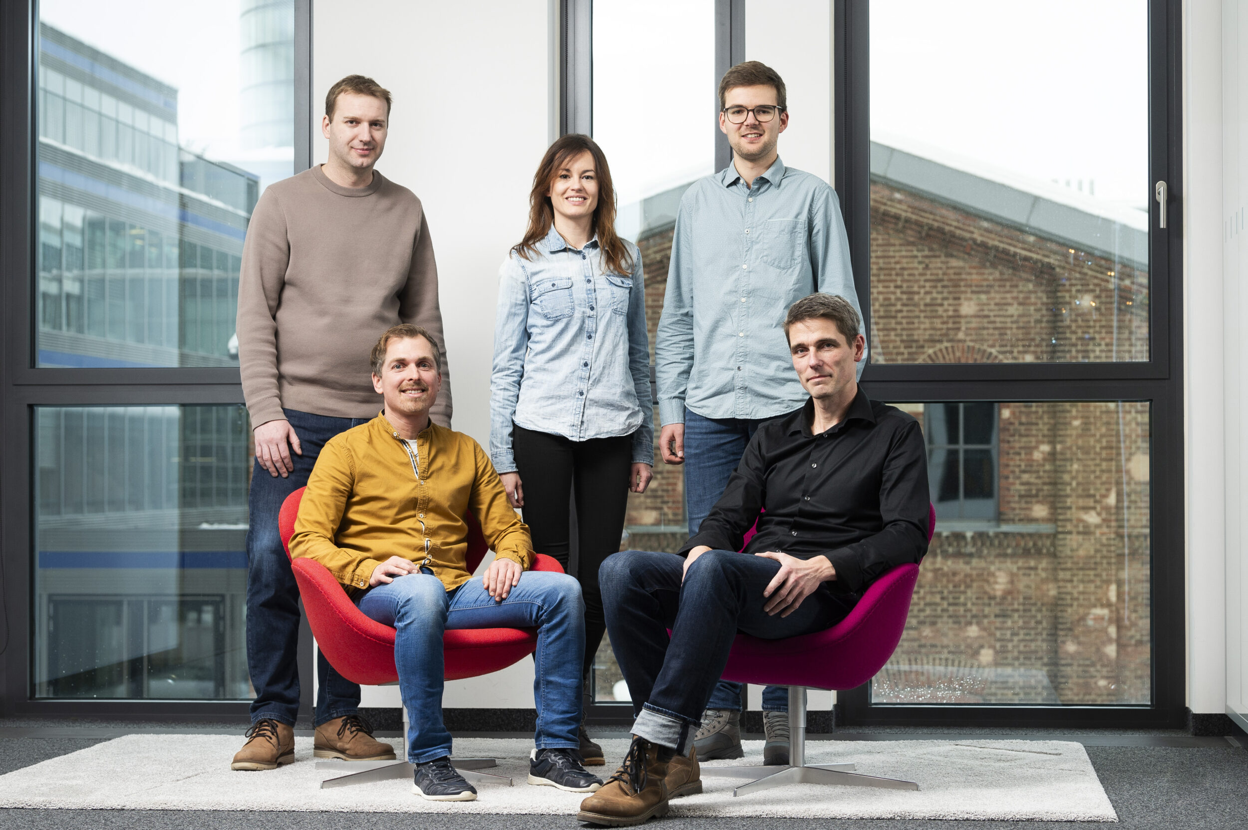 v.l.n.r.: Matthias Rudolph, Friedrich Schmidt-Modrow, Antonia Zepezauer, Simon Bauer, Marco Heinze
